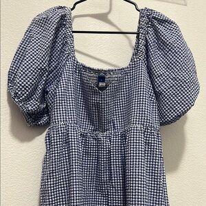 Old Navy Women's Blue Puff Sleeve Dress